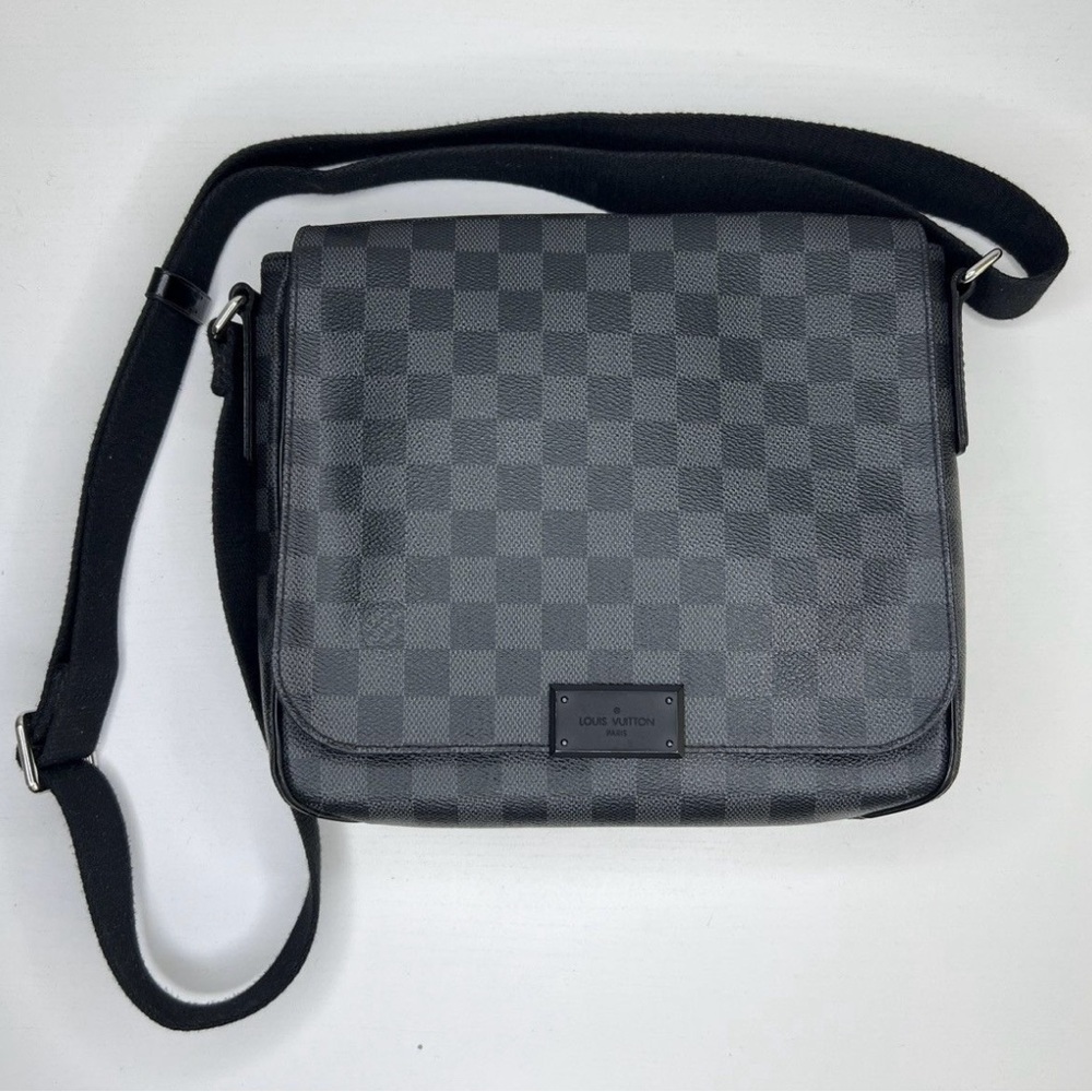 Louis Vuitton Black Checkered Men's Bag